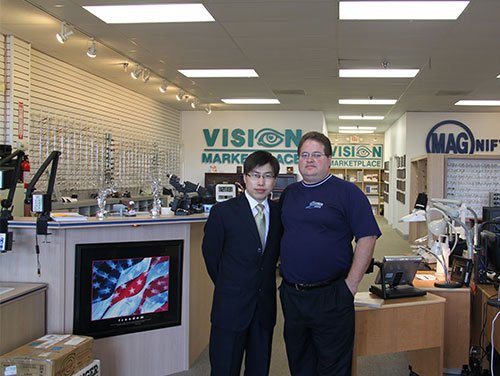 Ophthalmology equipment showroom in America