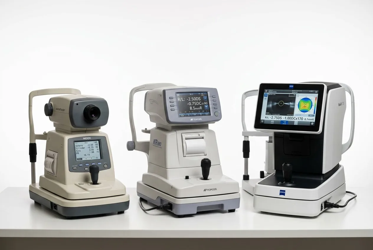 fully automated auto refractometer in use