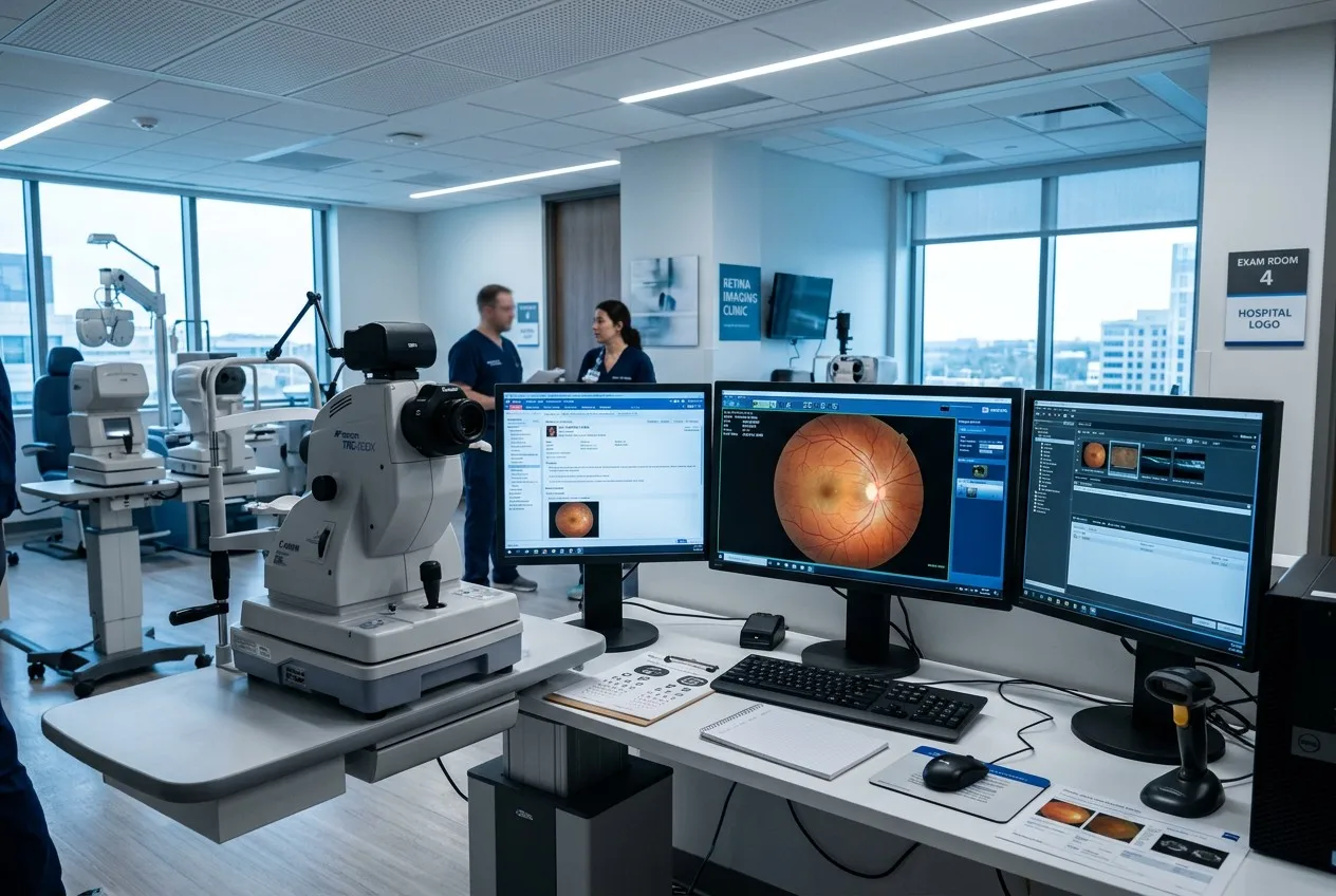 Comparison of Hongdee portable and desktop fundus camera optics